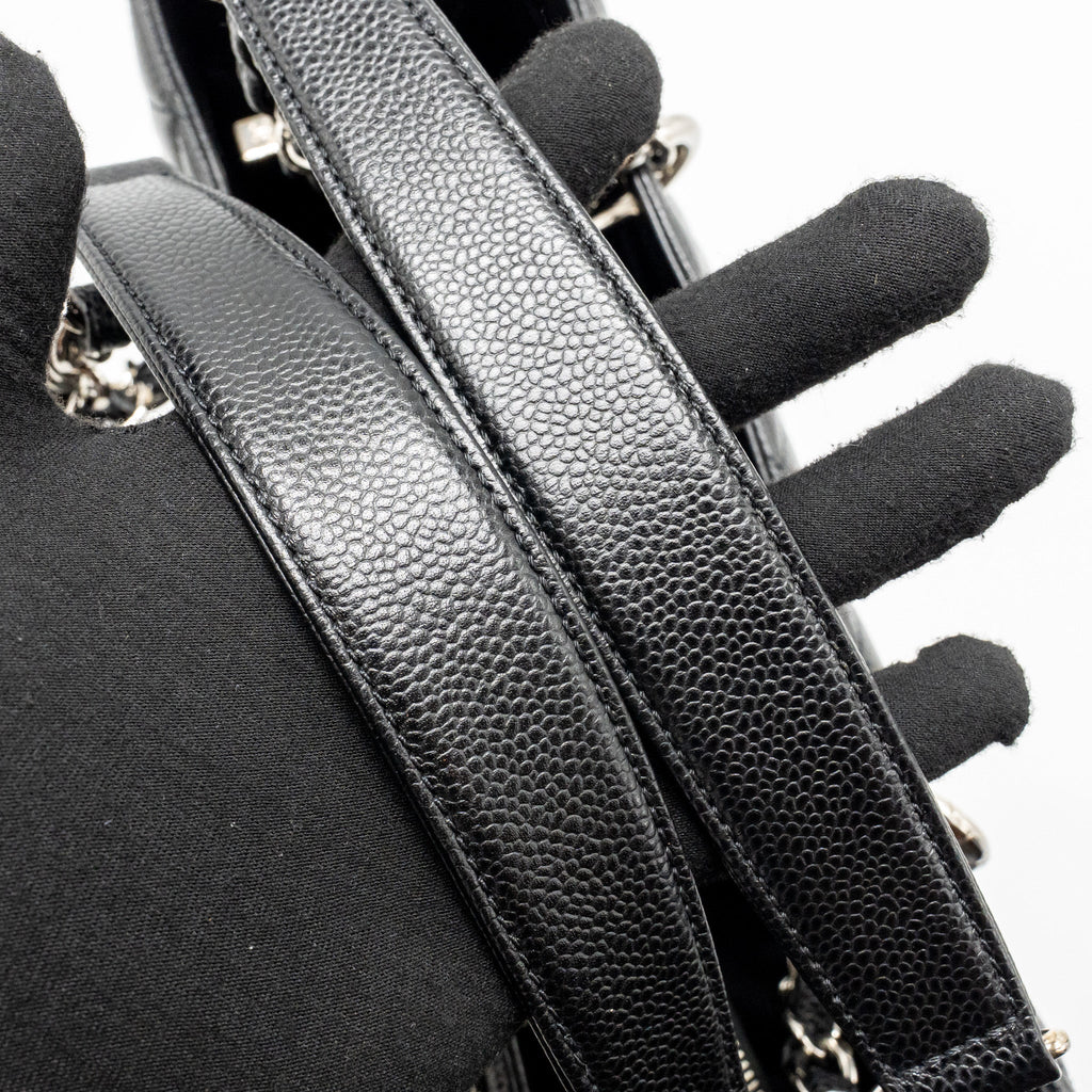 CHANEL GRAND SHOPPING TOTE CAVIAR BLACK SHW