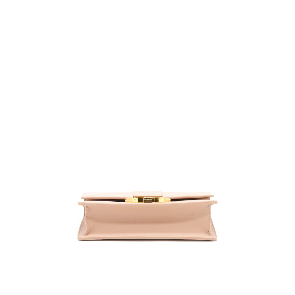 DIOR MONTAIGNE 24 MEDIUM FLAP BAG BEIGE PINK WITH GHW