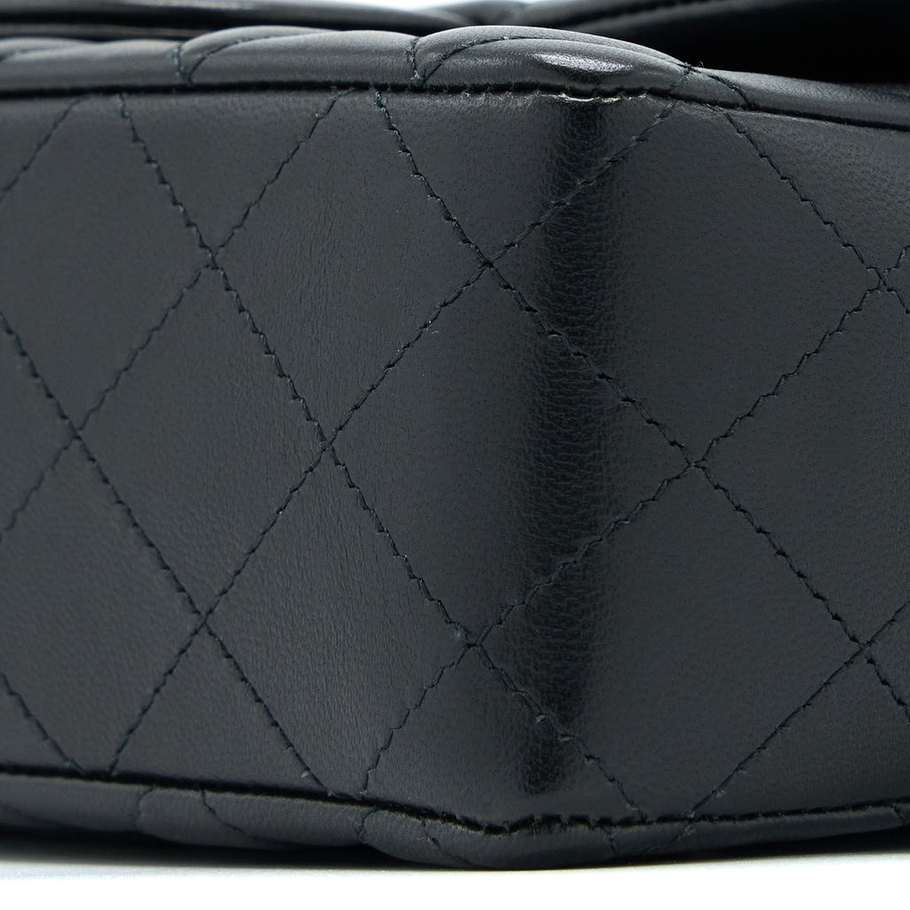 CHANEL MINI RECTANGULAR WITH COCO BAG CHARM LIMITED EDITION LAMBSKIN BLACK LGHW