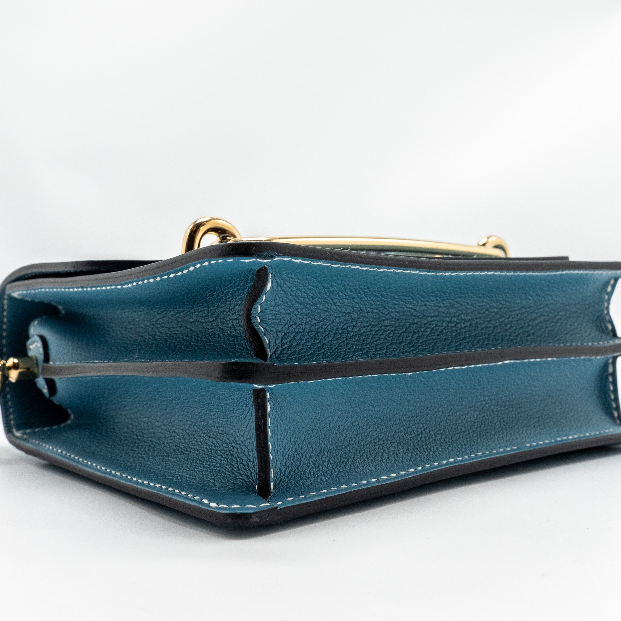 HERMES MINI ROULIS EVERCOLOR NEW BLEU JEAN LGHW