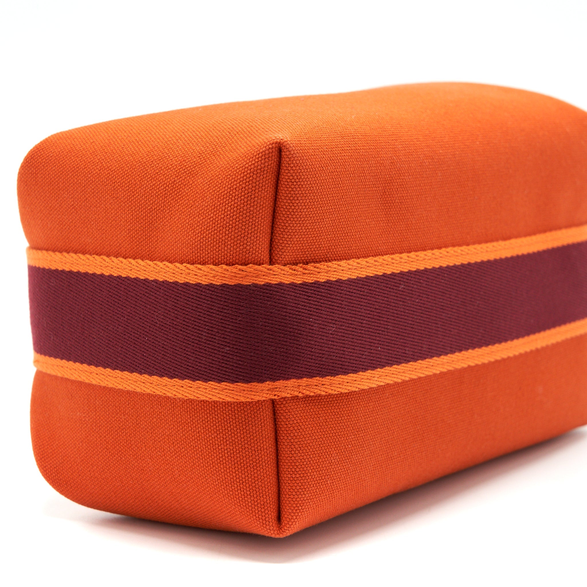 HERMES TROUSSE DE TOILETTE BRIDE A BRAC IN ORANGE FEU