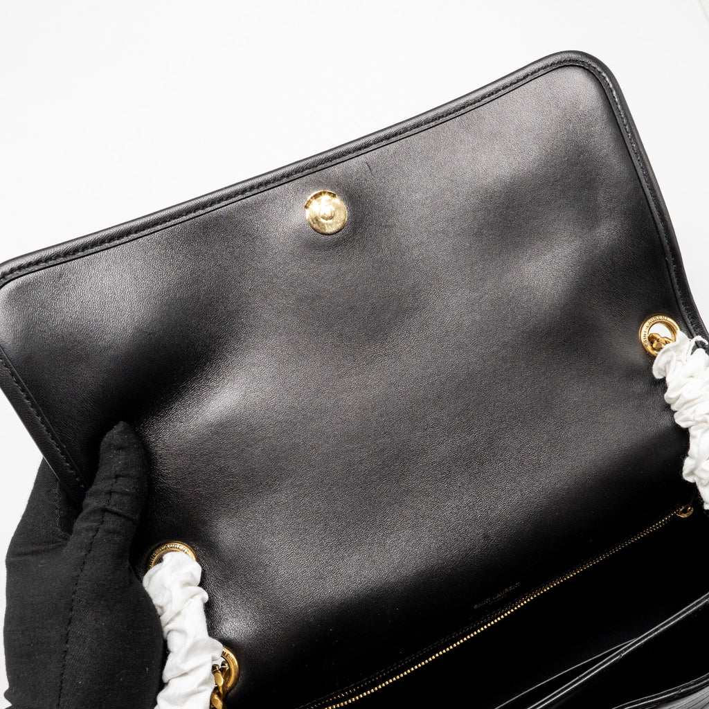 SAINT LAURENT LARGE NIKI BAG LAMBSKIN BLACK GHW