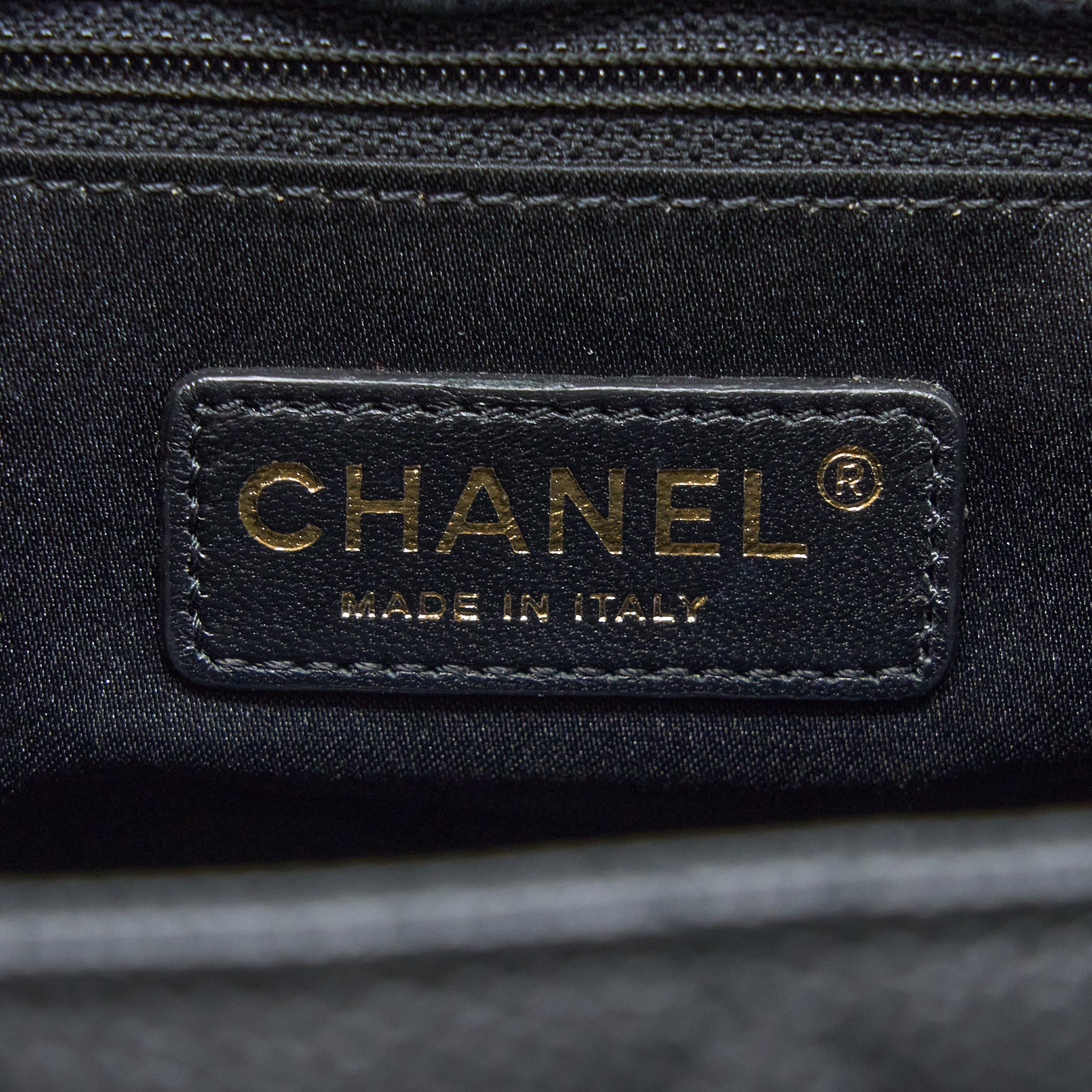CHANEL GRAND SHOPPING TOTE BAG CAVIAR BLACK GHW