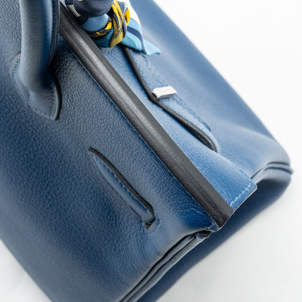 HERMES BIRKIN 30 TAURILLON NOVELLO S4 DEEP BLUE SHW