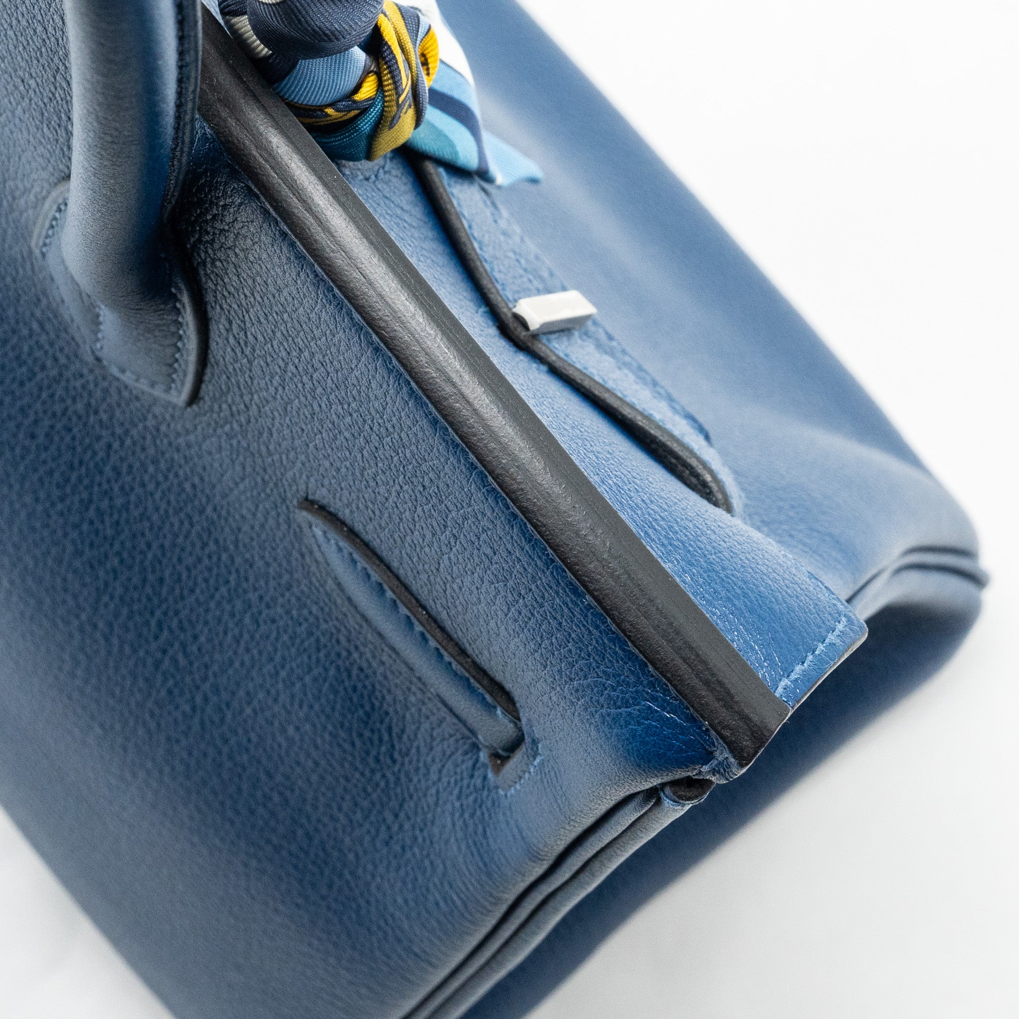 HERMES BIRKIN 30 TAURILLON NOVELLO S4 DEEP BLUE SHW