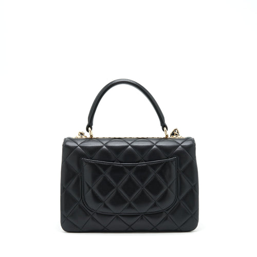 CHANEL TRENDY CC FLAP BAG LAMBSKIN BLACK LGHW