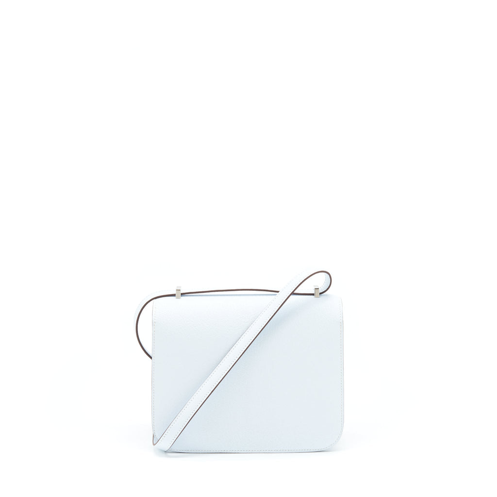 HERMES MINI CONSTANCE CHEVRE MYSORE T0 BLUE BRUME SHW