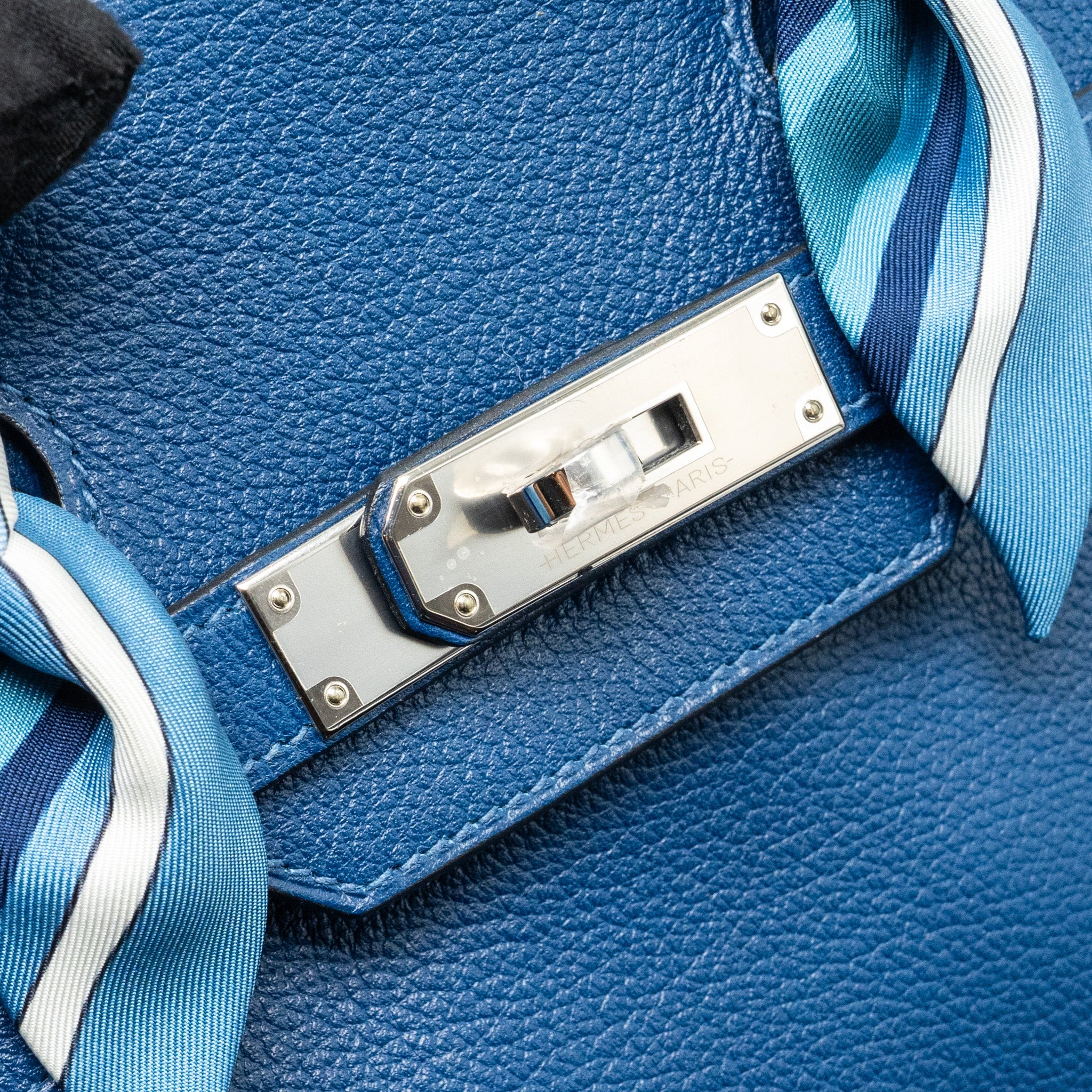 HERMES BIRKIN 30 TAURILLON NOVELLO S4 DEEP BLUE SHW