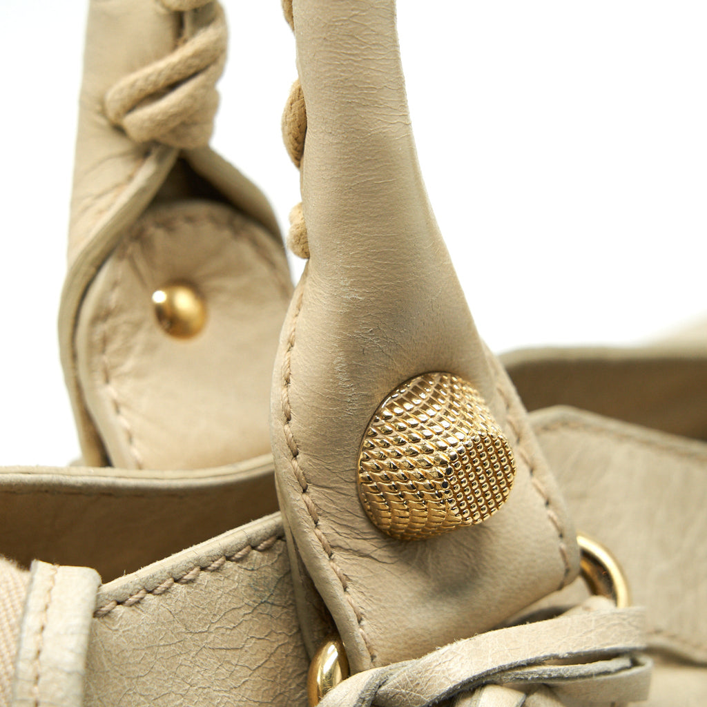 BALENCIAGA GIANT CITY BAG BEIGE GHW