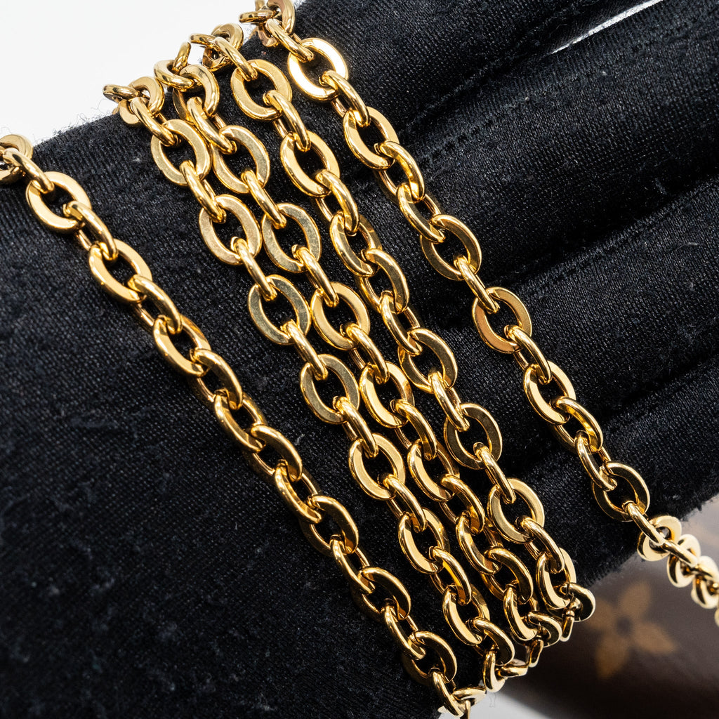 LOUIS VUITTON FLORE CHAIN WALLET MONOGRAM CANVAS/ DARK RED GHW