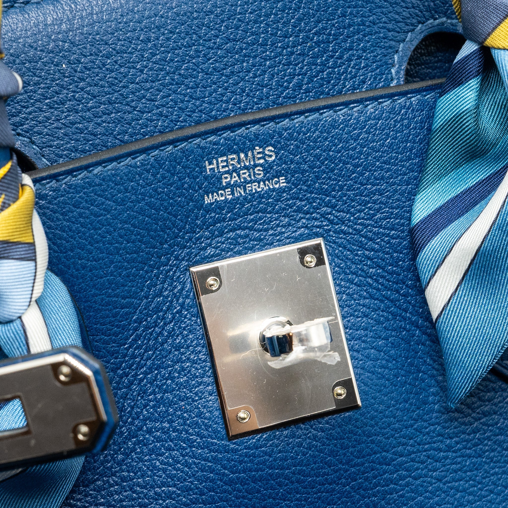 HERMES BIRKIN 30 TAURILLON NOVELLO S4 DEEP BLUE SHW