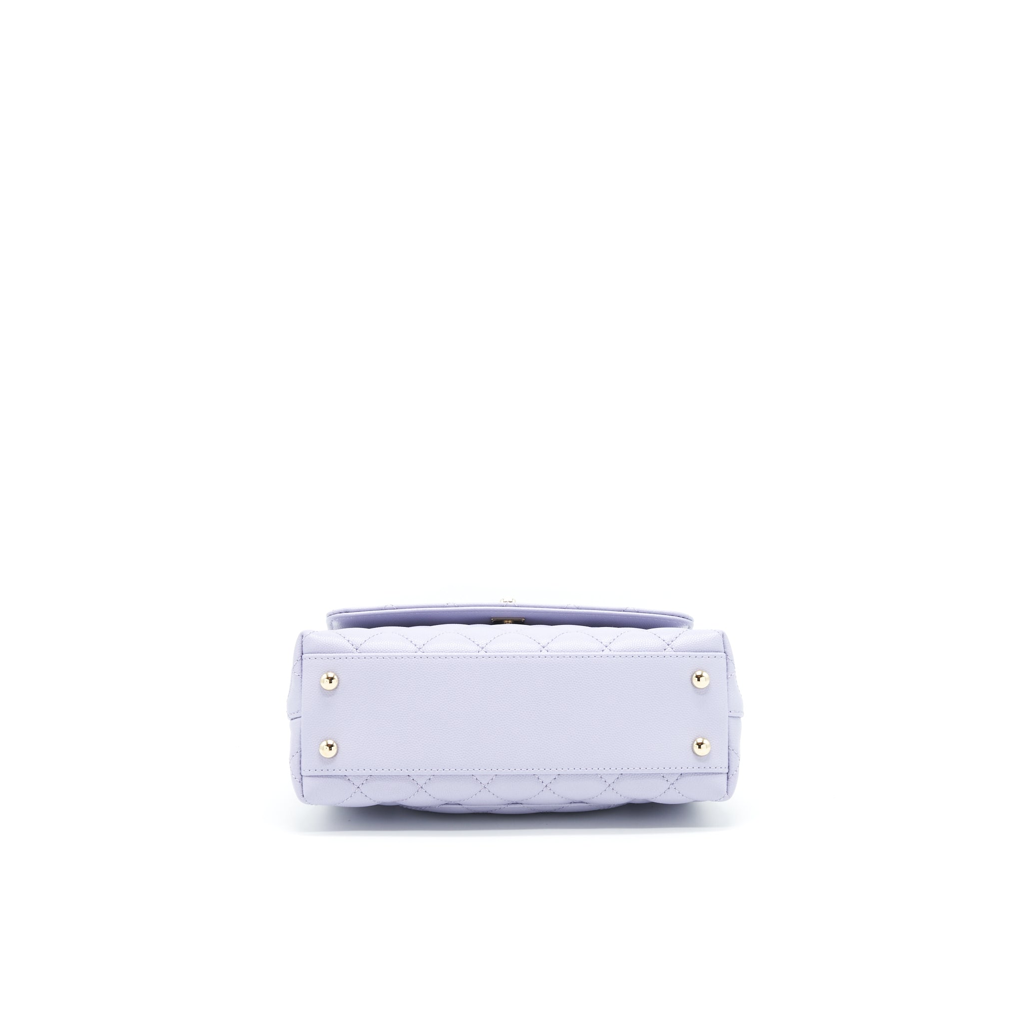 CHANEL 21K COCO HANDLE CAVIAR LILAC/ LIGHT PURPLE LGHW