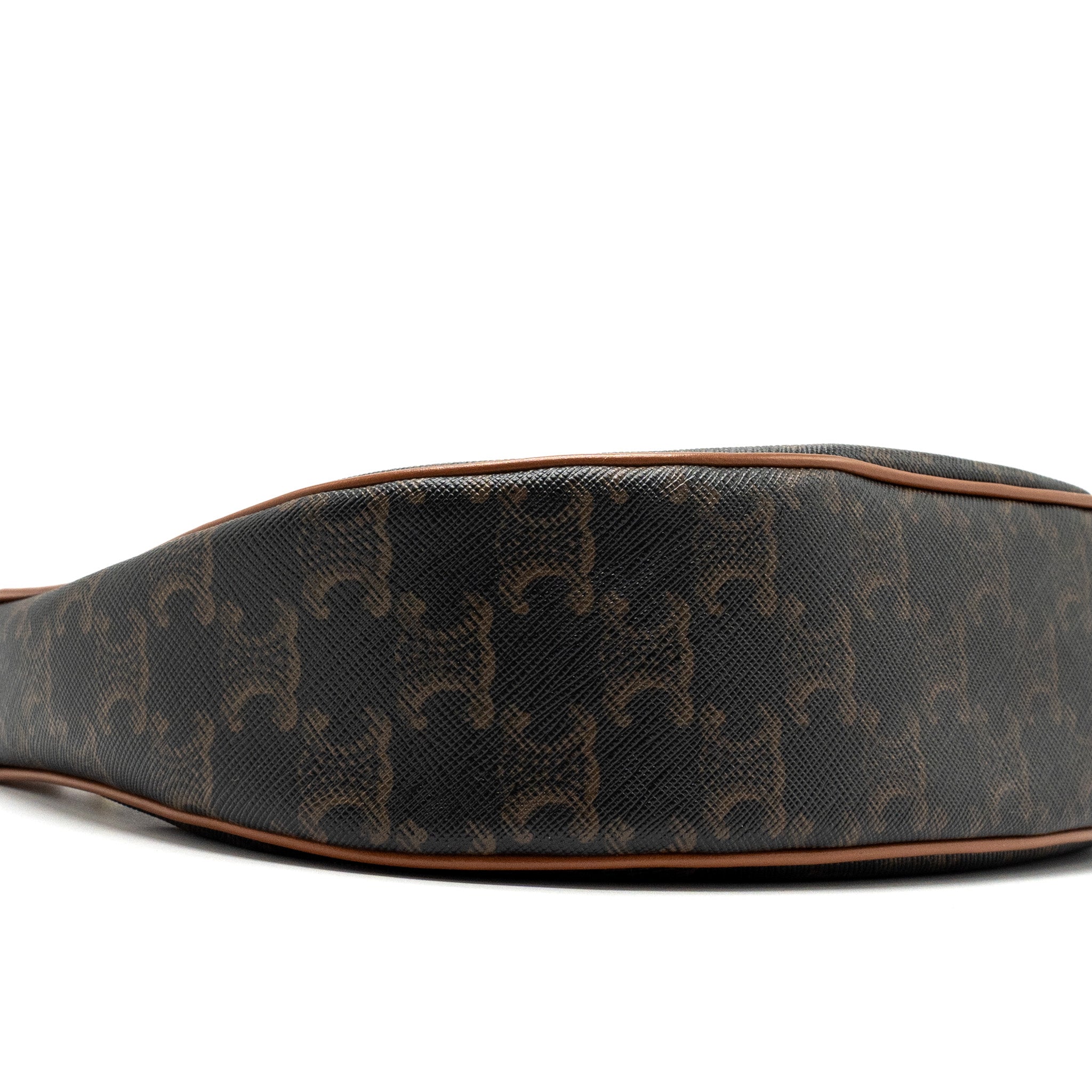 CELINE AVA BAG IN TRIOMPHE CANVAS AND CALFSKIN TAN