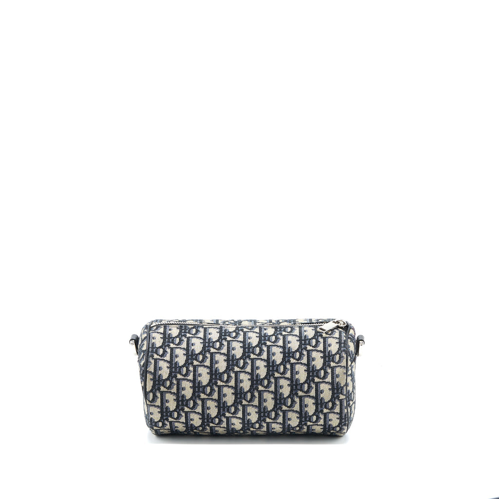 DIOR ROLLER MESSENGER BAG BLUE OBLIQUE JACQUARD