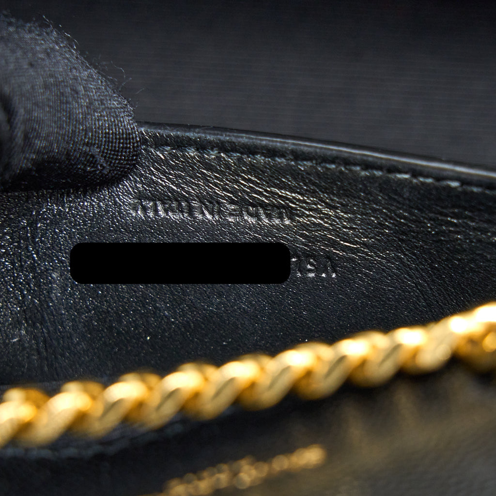 SAINT LAURENT SMALL KATE BAG GRAINED CALFSKIN BLACK GHW