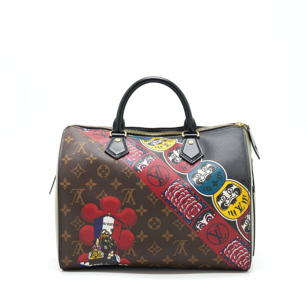 LOUIS VUITTON KABUKI SPEEDY 30 MONOGRAM CANVAS LIMITED EDITION GHW