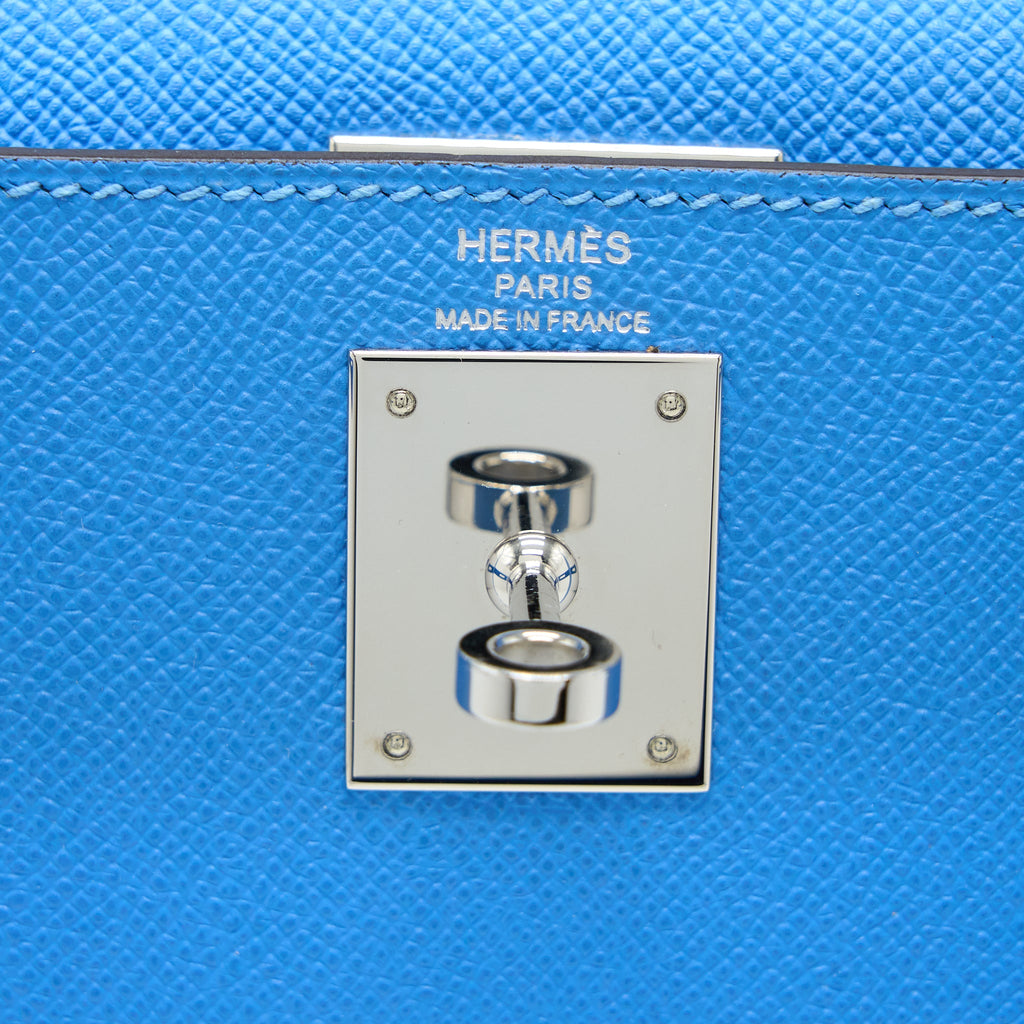 HERMES KELLY 28 EPSOM 2T BLUE PARADISE SHW
