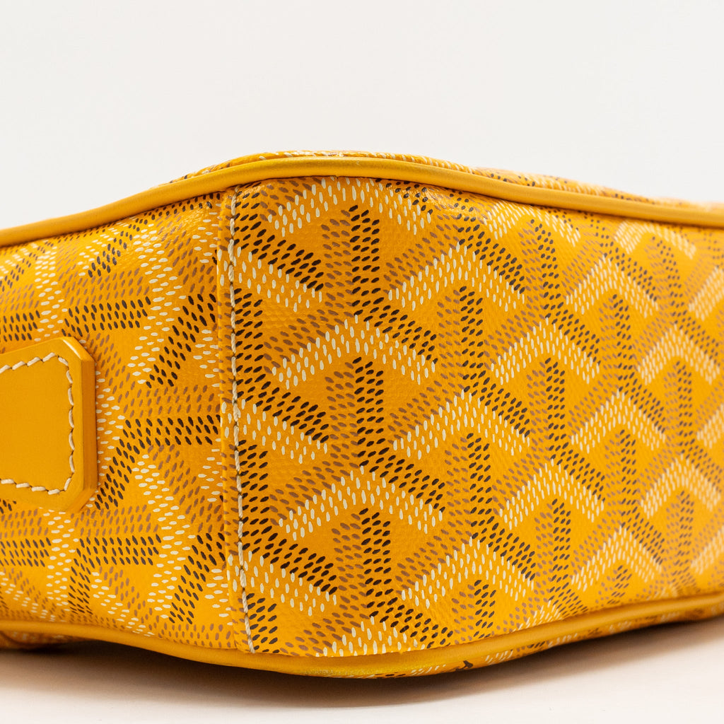 GOYARD CAPE VERT PM CROSSBODY BAG GOYARDLINE CANVAS YELLOW SHW