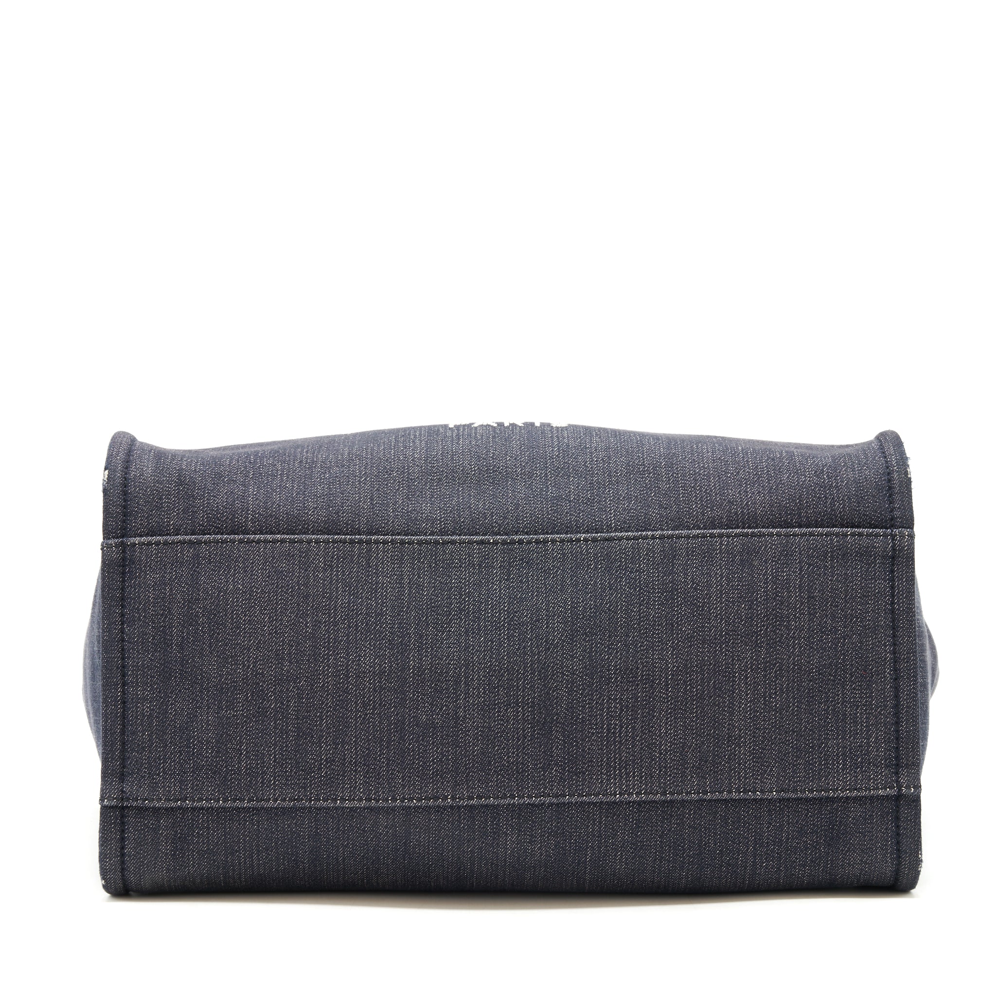 CHANEL LARGE DEAUVILLE TOTE BAG DENIM NAVY SHW