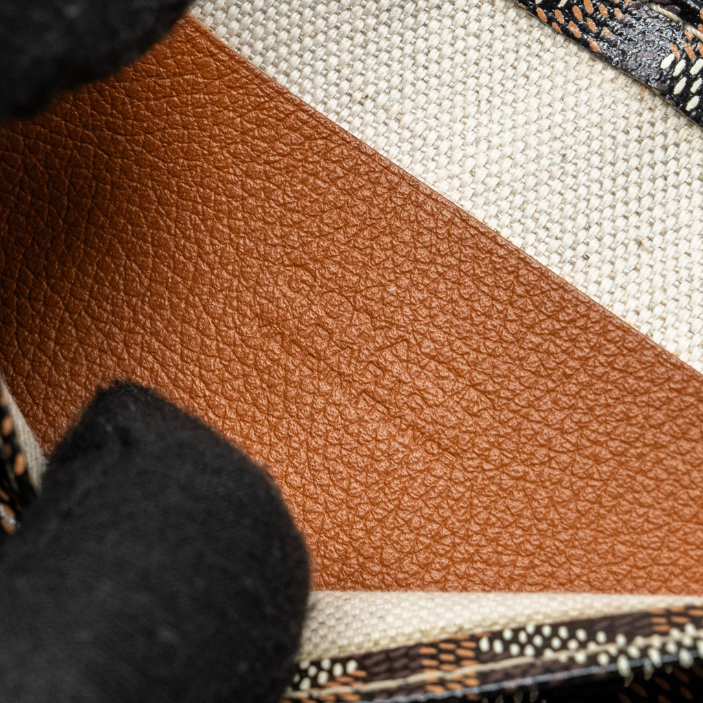 GOYARD PLUMET POCKET WALLET GOYARDLINE CANVAS / CALFSKIN TAN SHW
