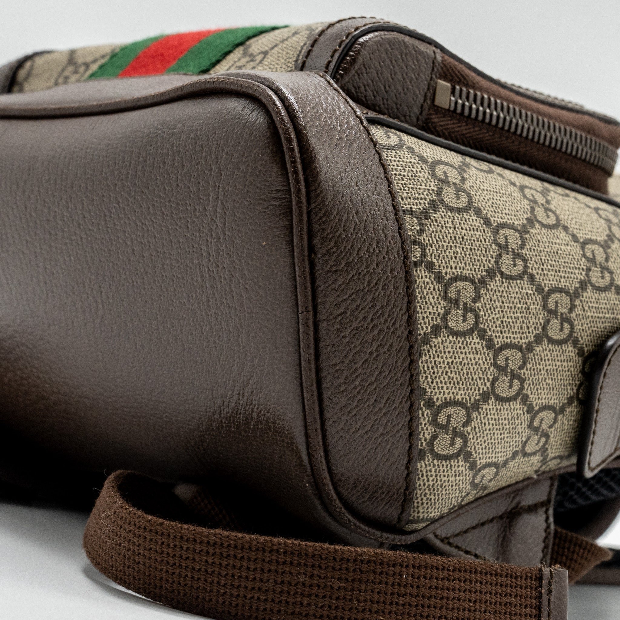 GUCCI SMALL GG OPHIDIA BACKPACK GG SUPREME CANVAS/ CALFSKIN GHW