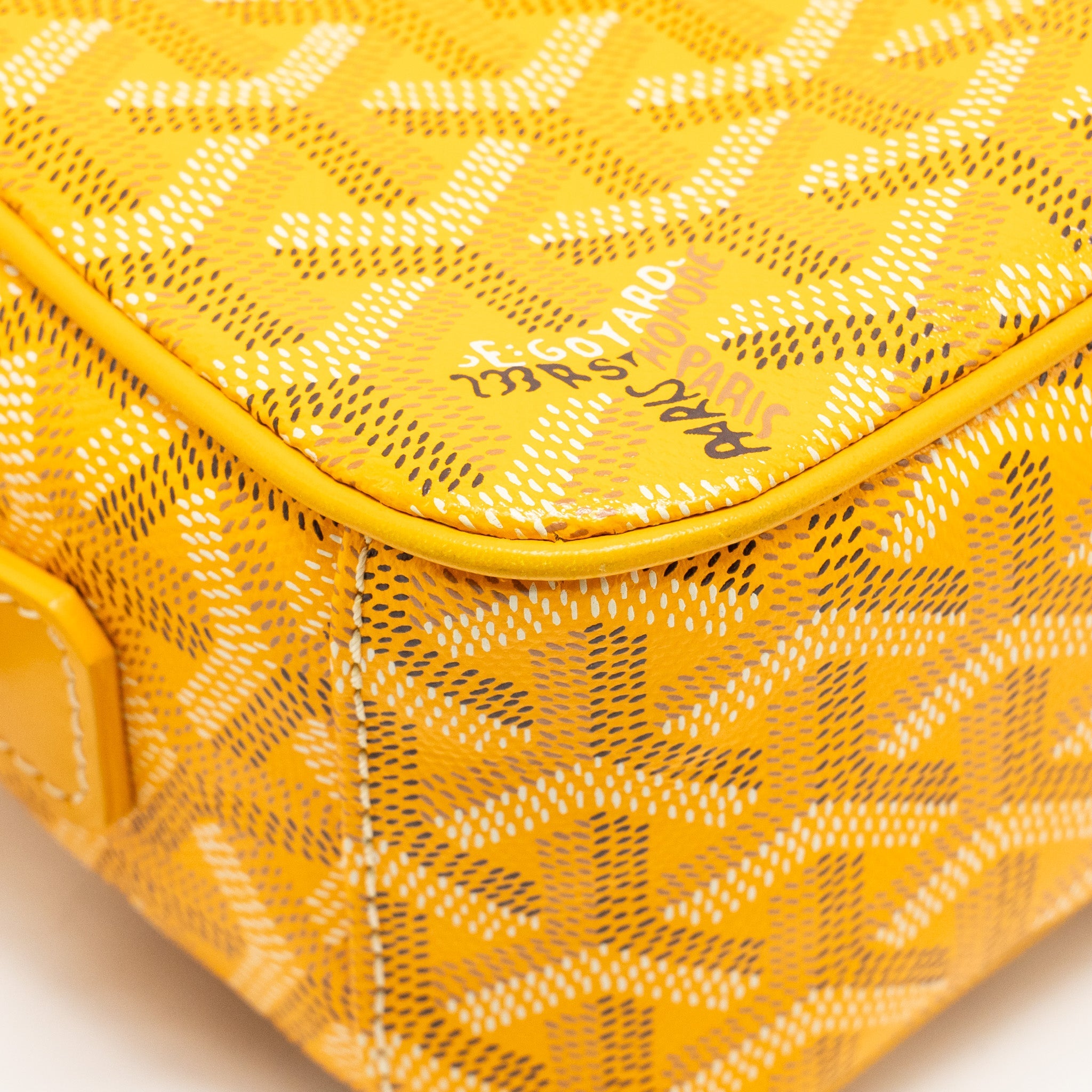 GOYARD CAPE VERT PM CROSSBODY BAG GOYARDLINE CANVAS YELLOW SHW