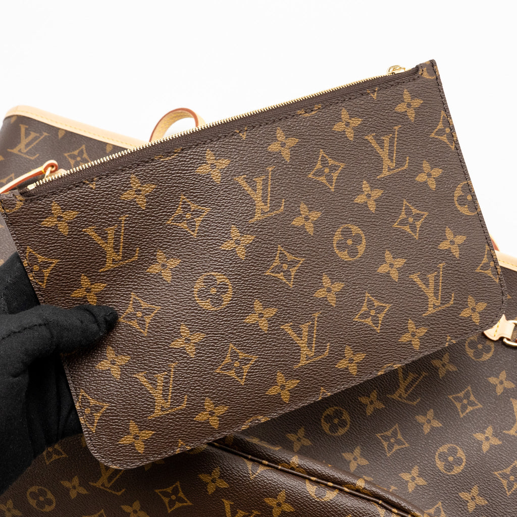 LOUIS VUITTON NEVERFULL MM MONOGRAM CANVAS GHW