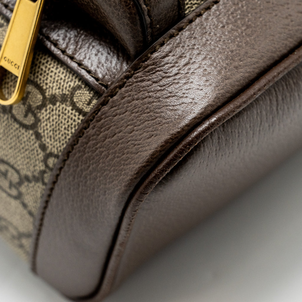 GUCCI SMALL GG OPHIDIA BACKPACK GG SUPREME CANVAS/ CALFSKIN GHW