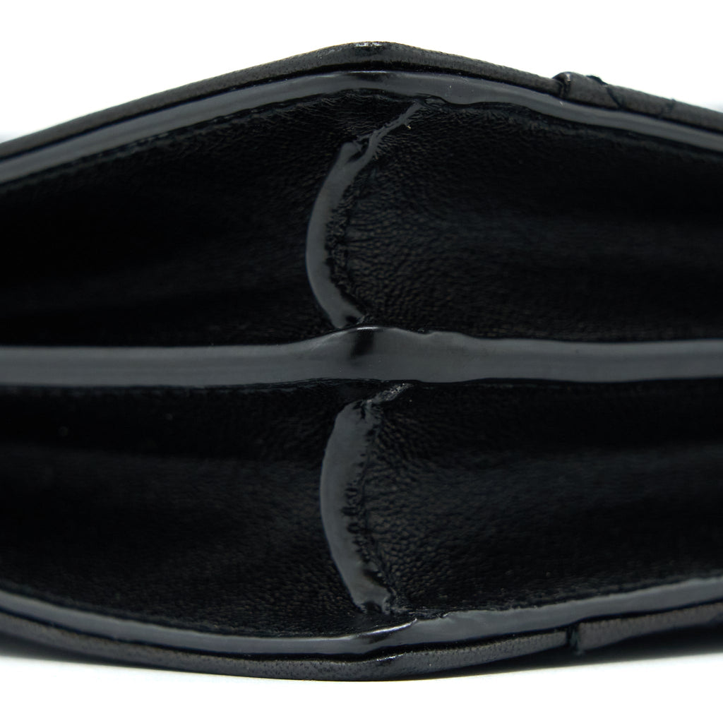 SAINT LAURENT/YSL ENVELOP SHOULDER BAG LAMBSKIN BLACK GHW