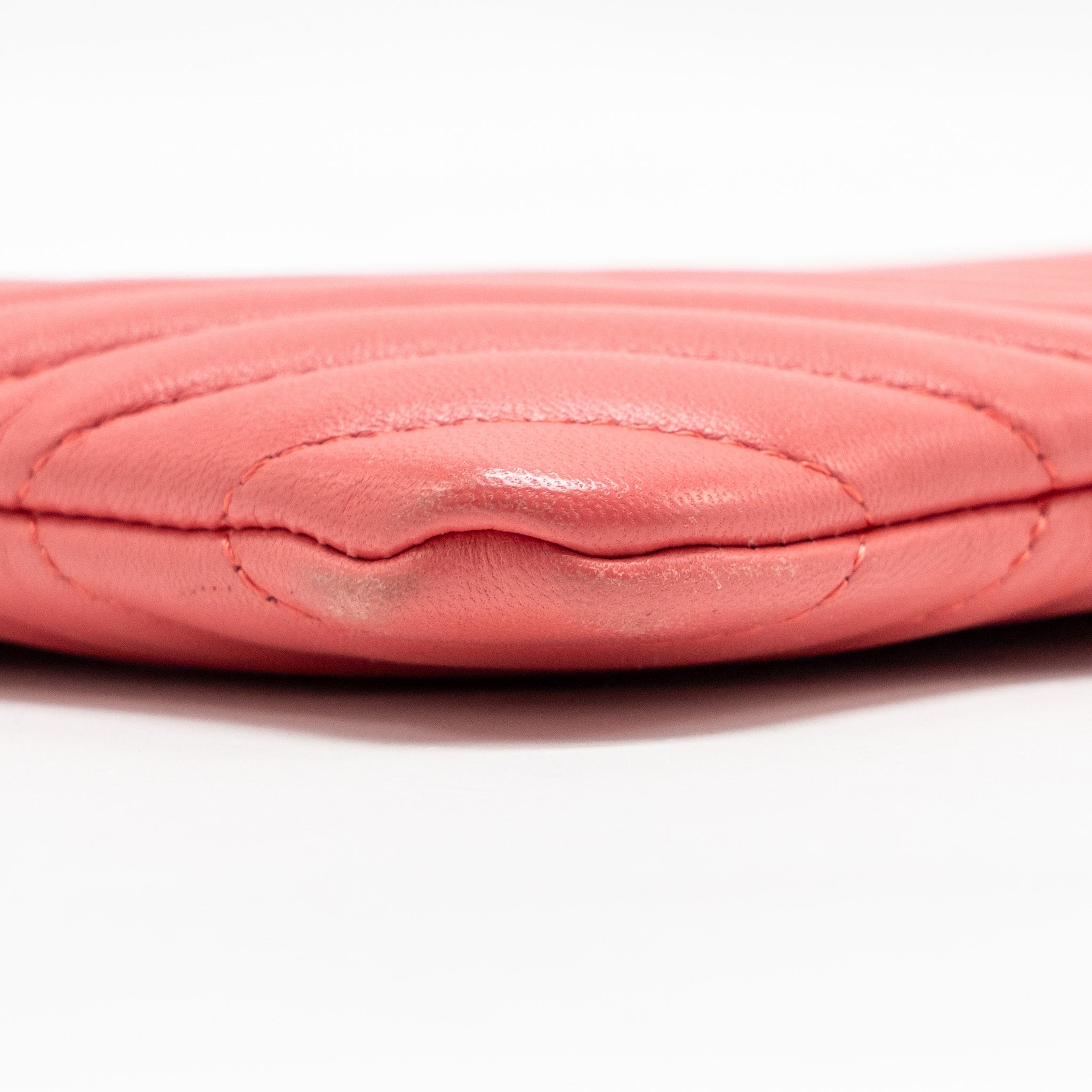 CHANEL CHEVRON CLUTCH LAMBSKIN PINK GHW