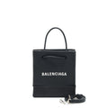 BALENCIAGA TOP HANDLE SHOPPING TOTE BAG CALFSKIN BLACK SHW