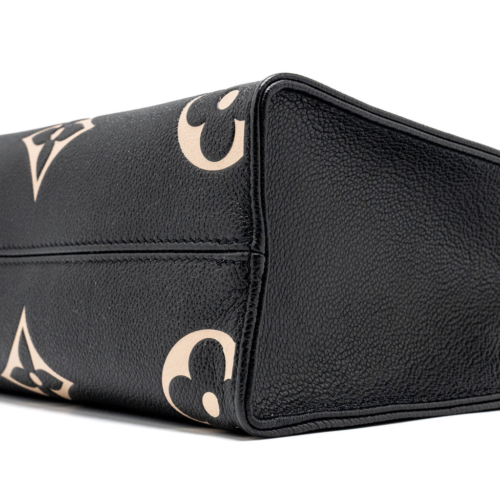 LOUIS VUITTON ONTHEGO PM BICOLOUR MONOGRAM EMPREINTE BLACK GHW