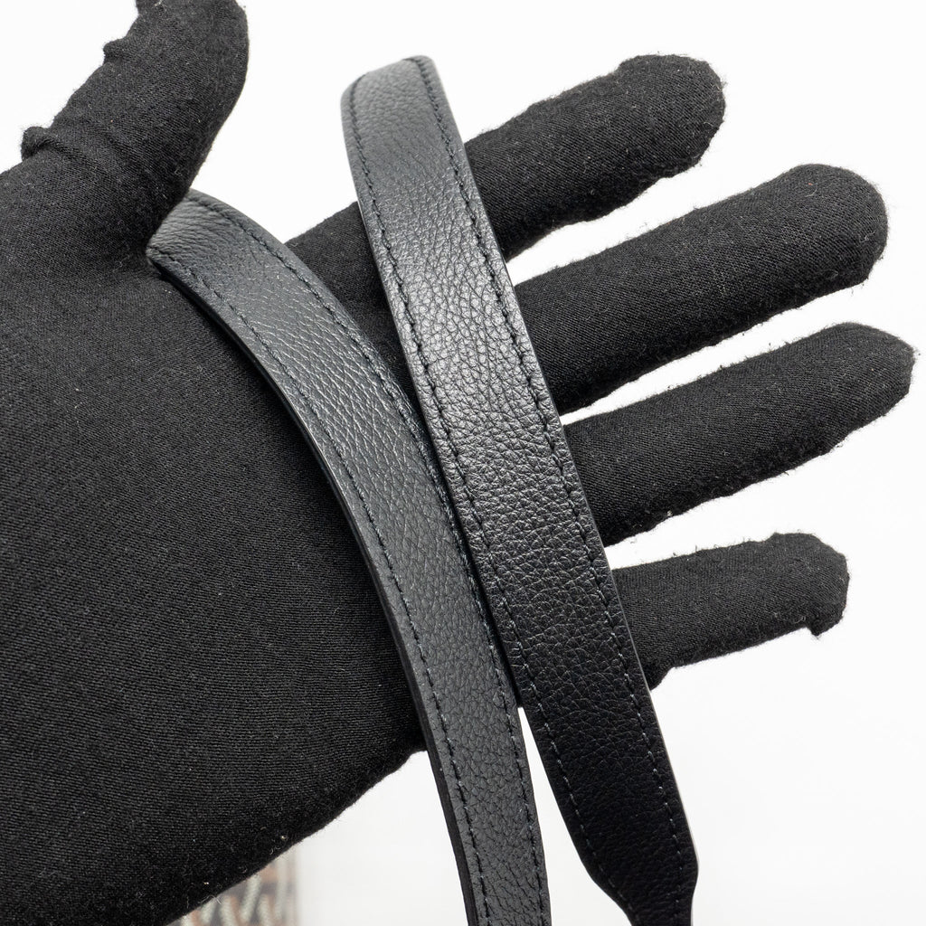 GOYARD ROUETTE TOTE BAG GOYARDLINE CANVAS/CALFSKIN BLACK SHW