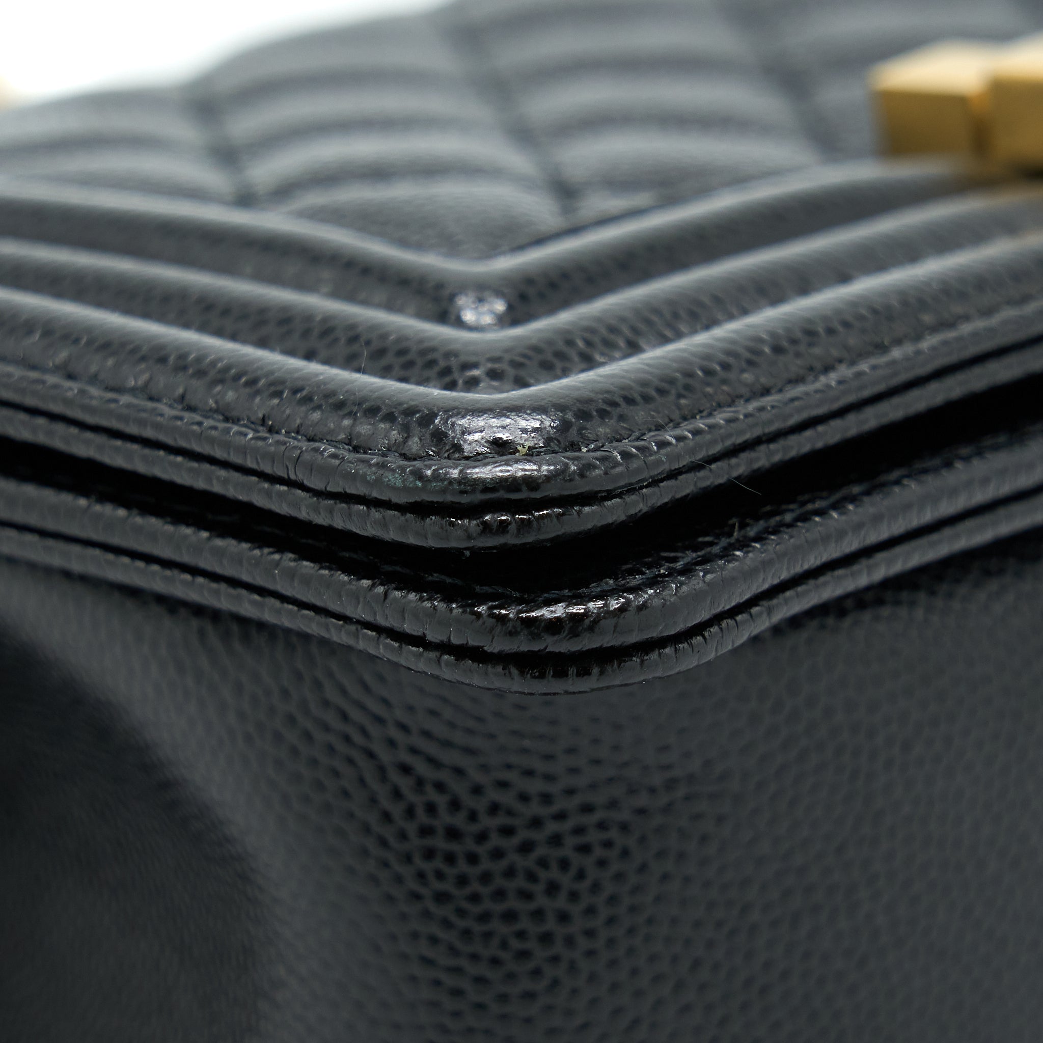 CHANEL SMALL BOY BAG CAVIAR BLACK GHW