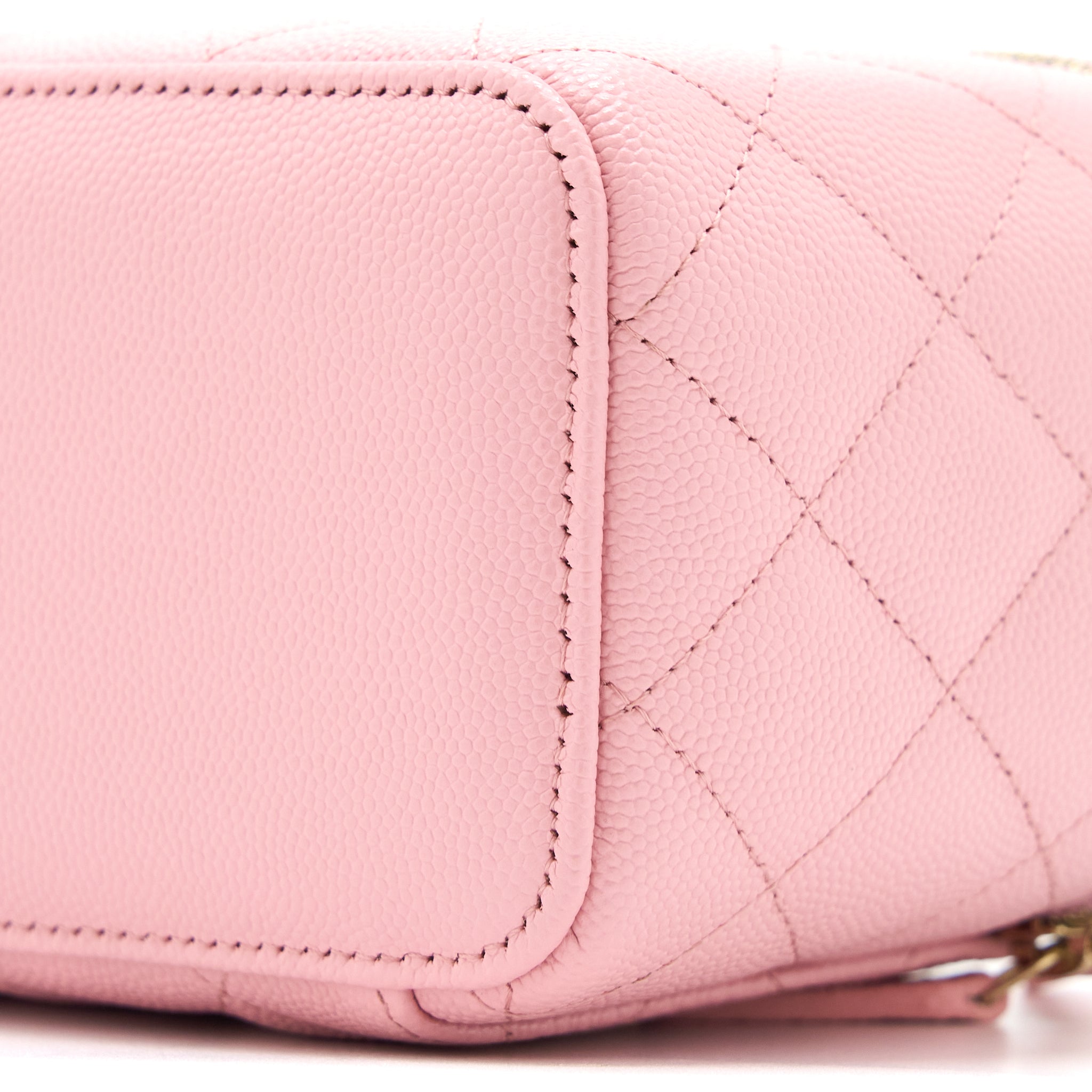 CHANEL LONG VANITY WITH CHAIN CAVIAR PINK LGHW