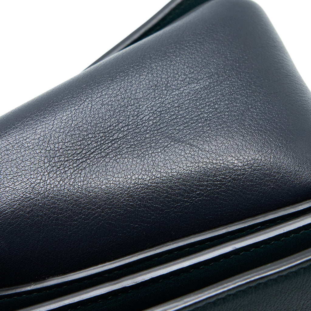 CELINE FRAME BAG CALFSKIN NAVY/DARK GREEN GHW