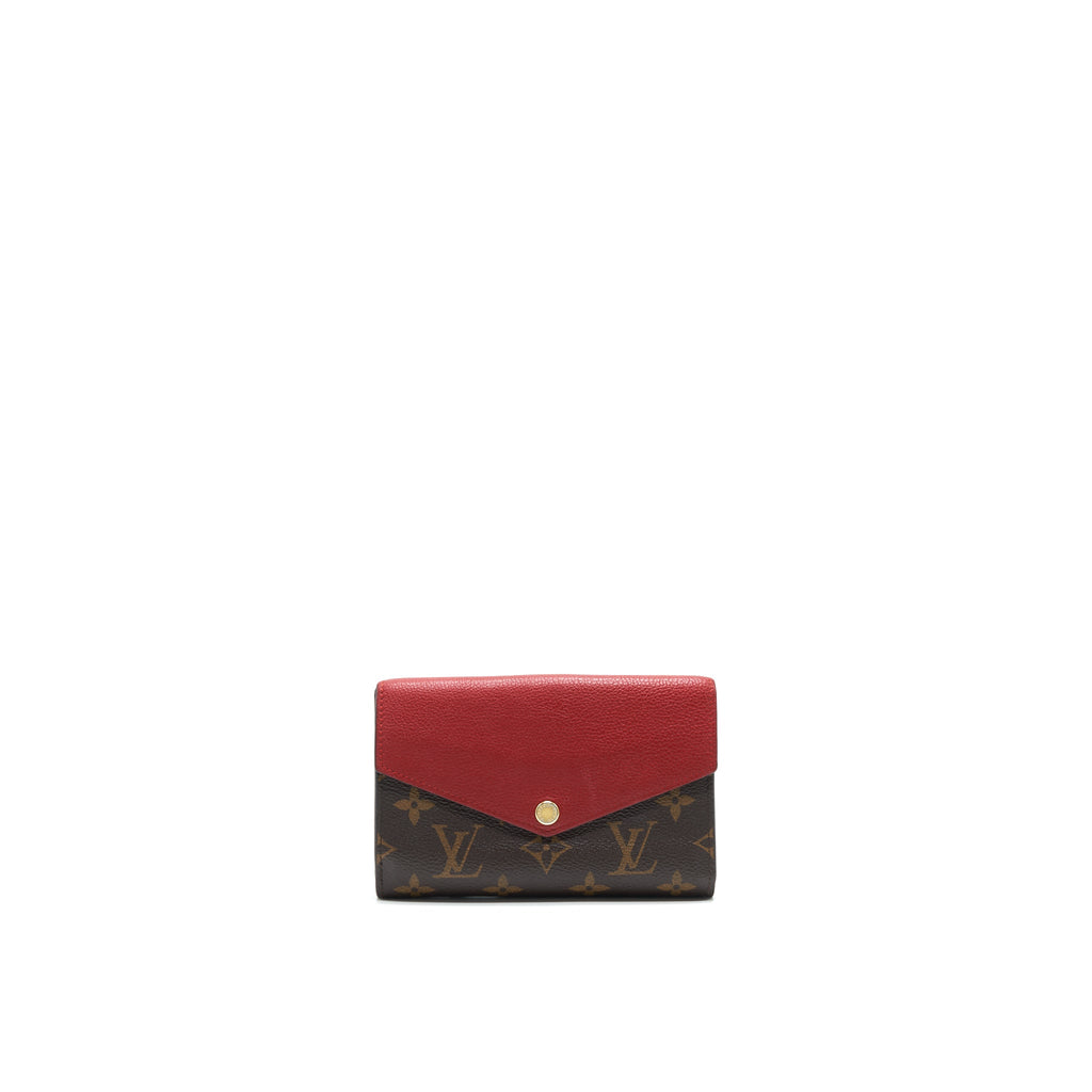 LOUIS VUITTON CERISE MONOGRAM CANVAS PALLAS COMPACT WALLET