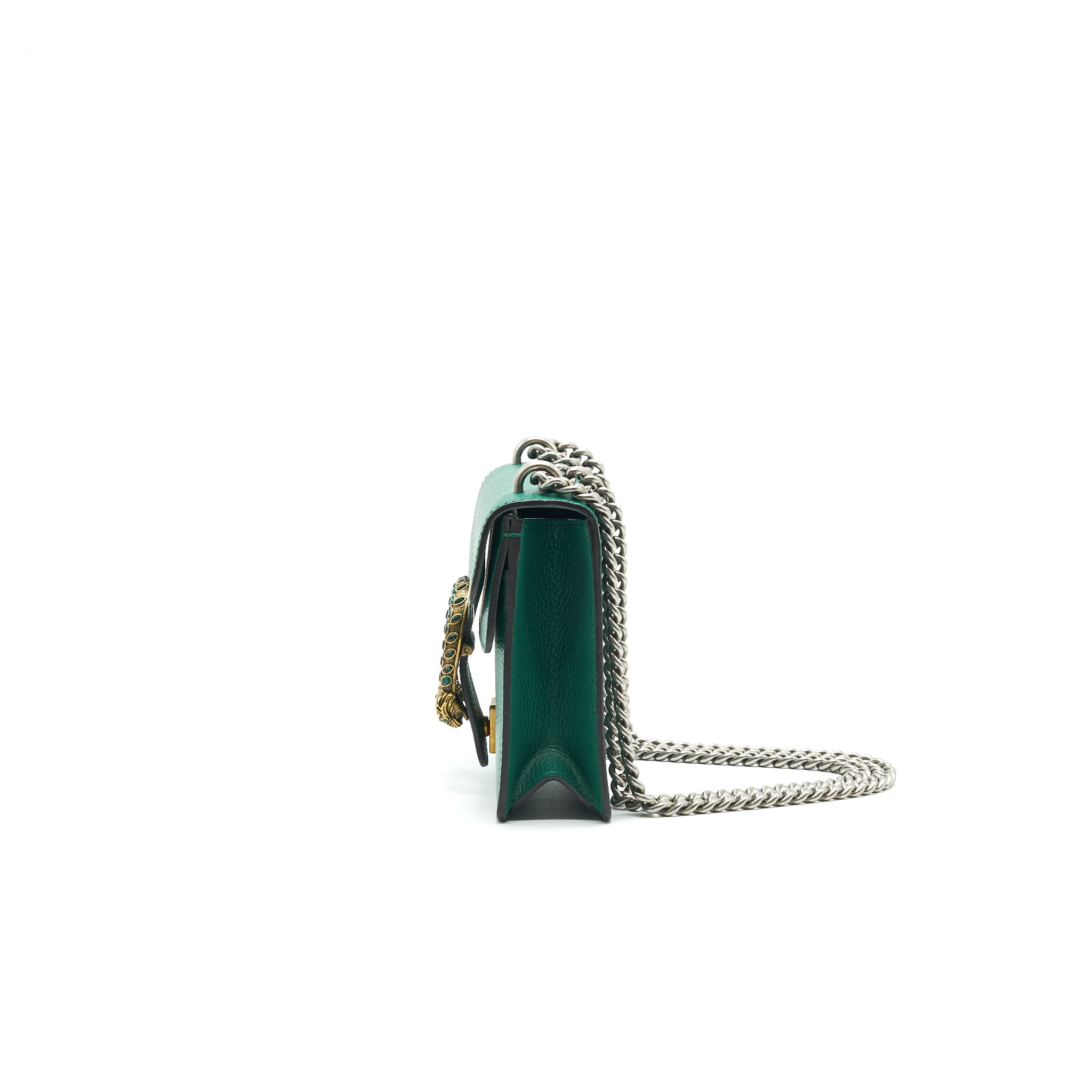 GUCCI DIONYSUS MINI LEATHER BAG GREEN