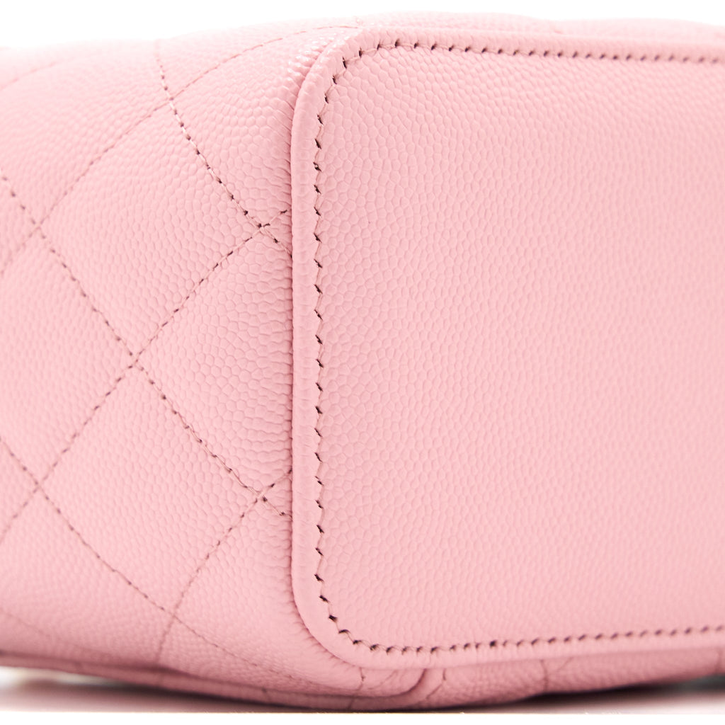 CHANEL LONG VANITY WITH CHAIN CAVIAR PINK LGHW