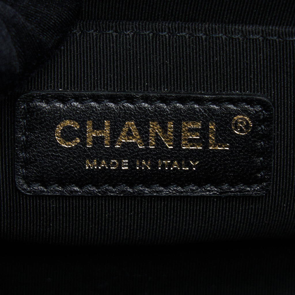 CHANEL SMALL BOY BAG CAVIAR BLACK GHW