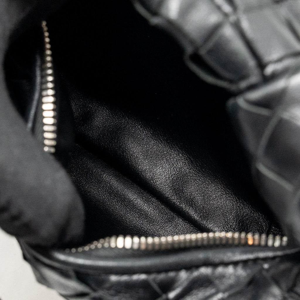 BOTTEGA VENETA MINI JODIE LAMBSKIN BLACK SHW