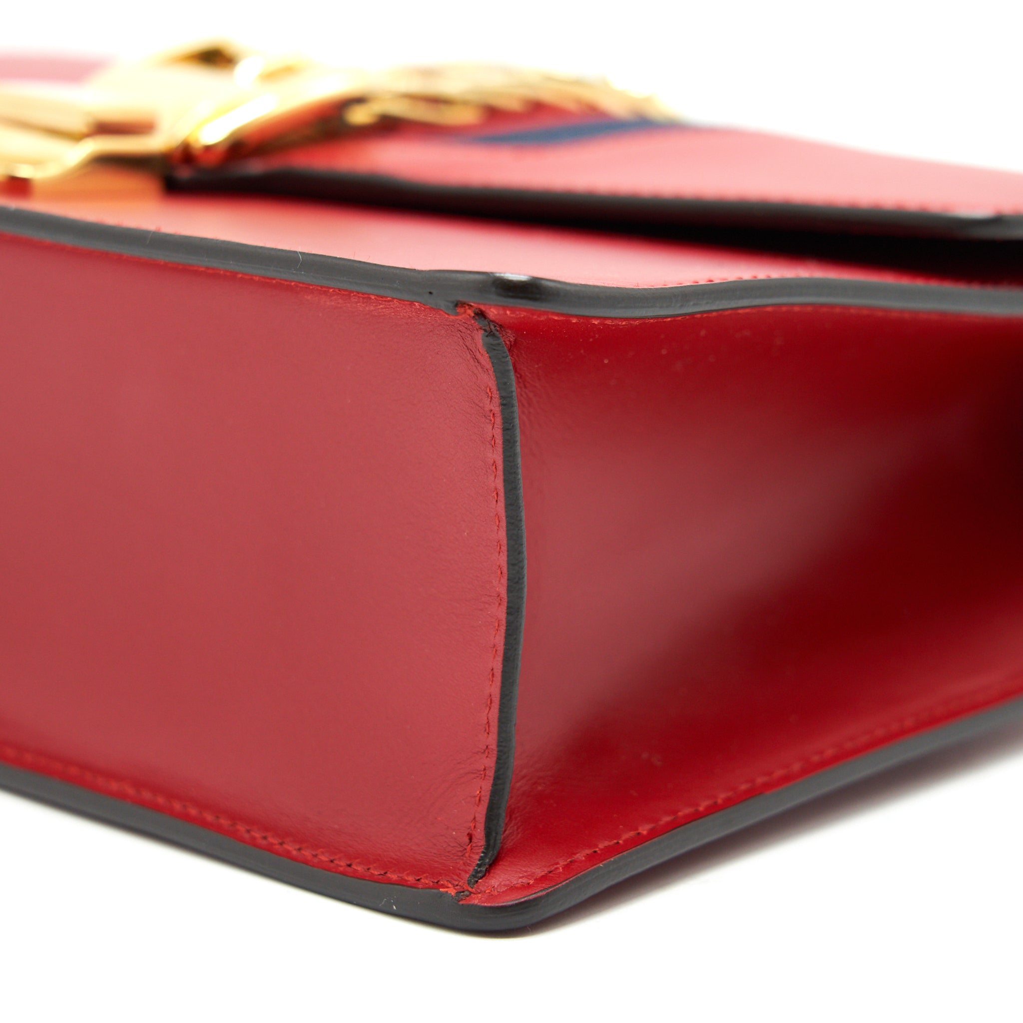 GUCCI SMALL SYLVIE BAG RED WITH GHW