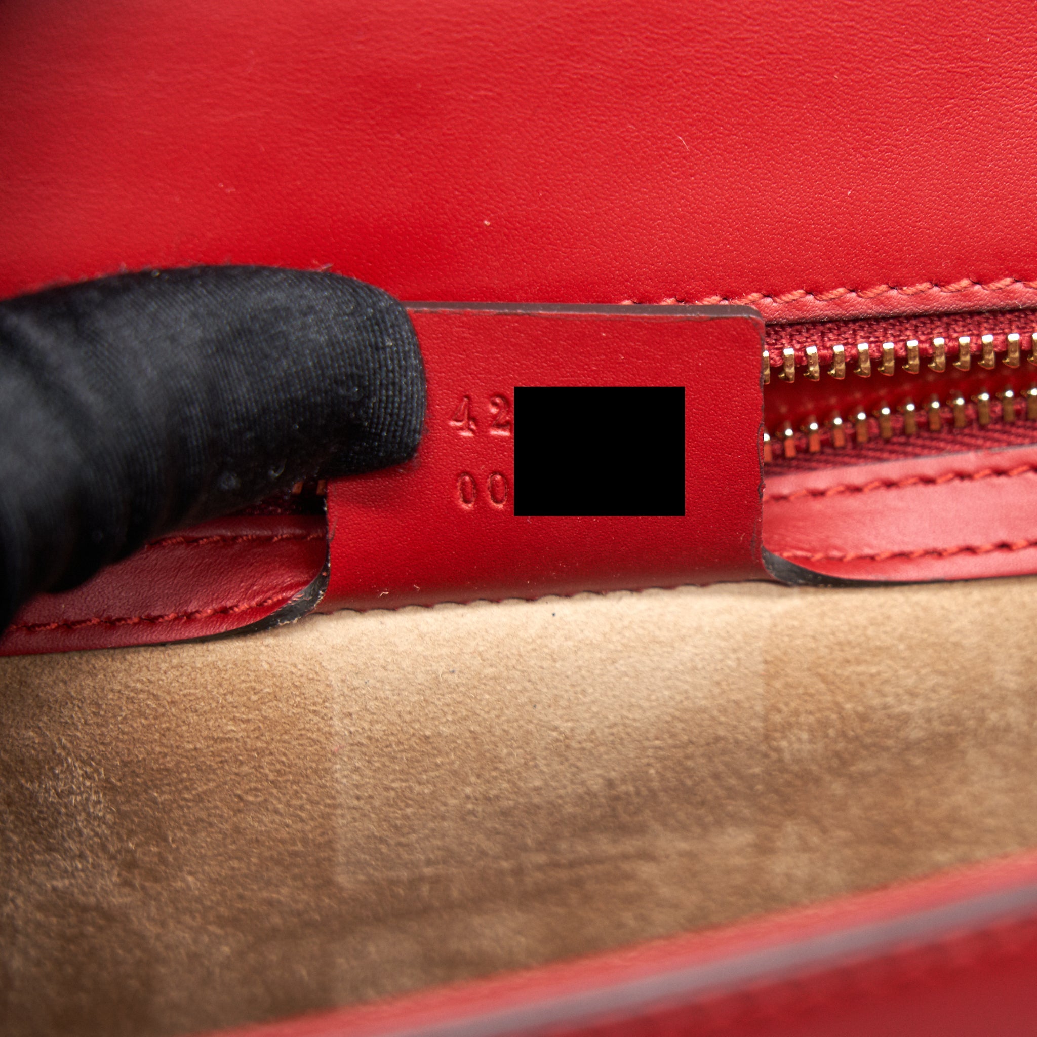 GUCCI SMALL SYLVIE BAG RED WITH GHW