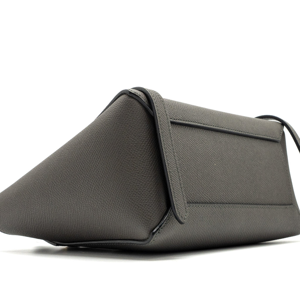CELINE NANO BELT BAG CALFSKIN GREY GHW