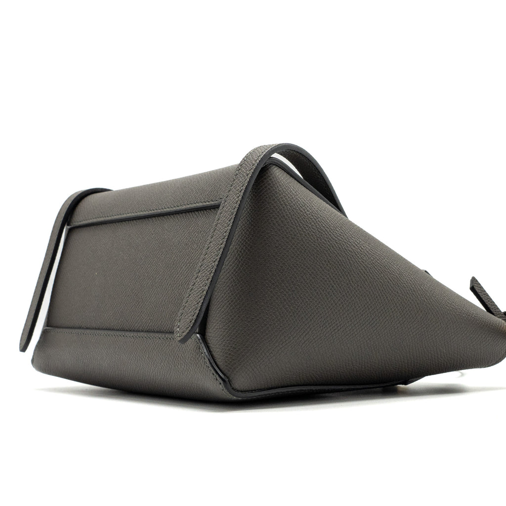 CELINE NANO BELT BAG CALFSKIN GREY GHW