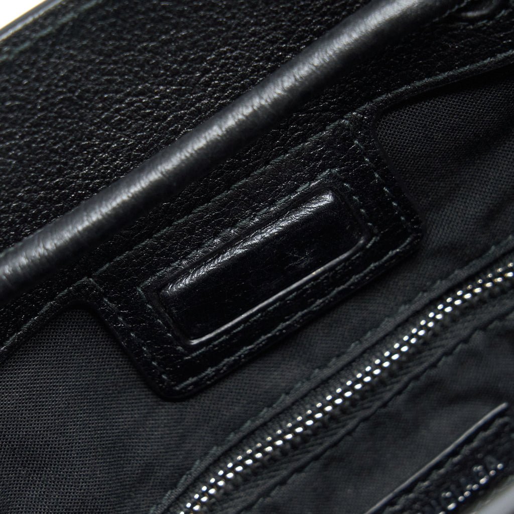 BALENCIAGA TOP HANDLE SHOPPING TOTE BAG CALFSKIN BLACK SHW