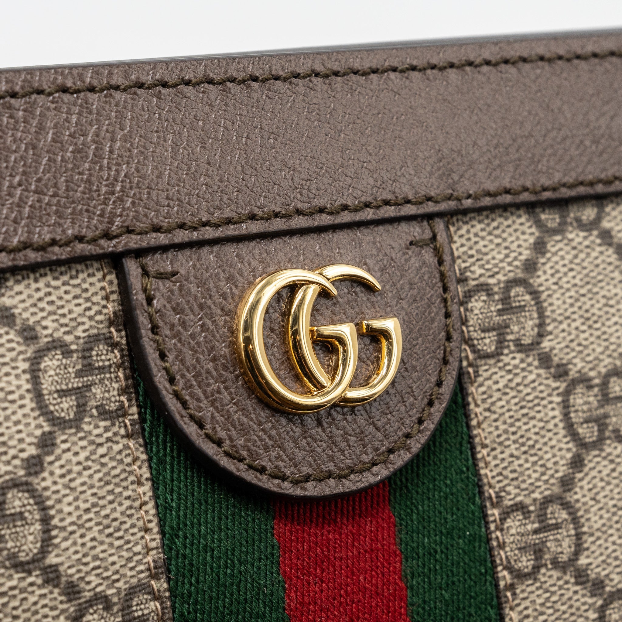 GUCCI OPHIDIA SHOULDER BAG GG SUPREME CANVAS GHW