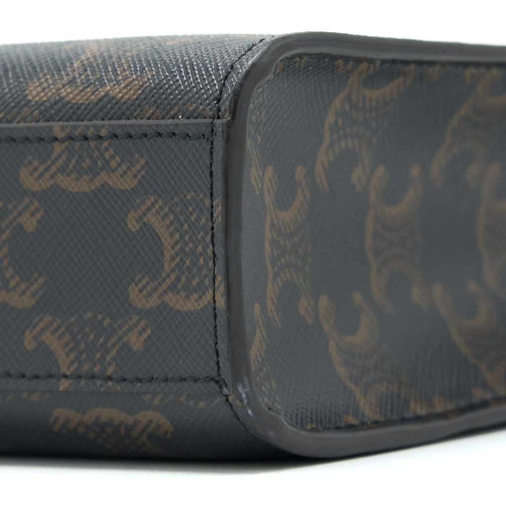 CELINE MINI VERTICAL CABAS TRIOMPHE CANVAS GHW