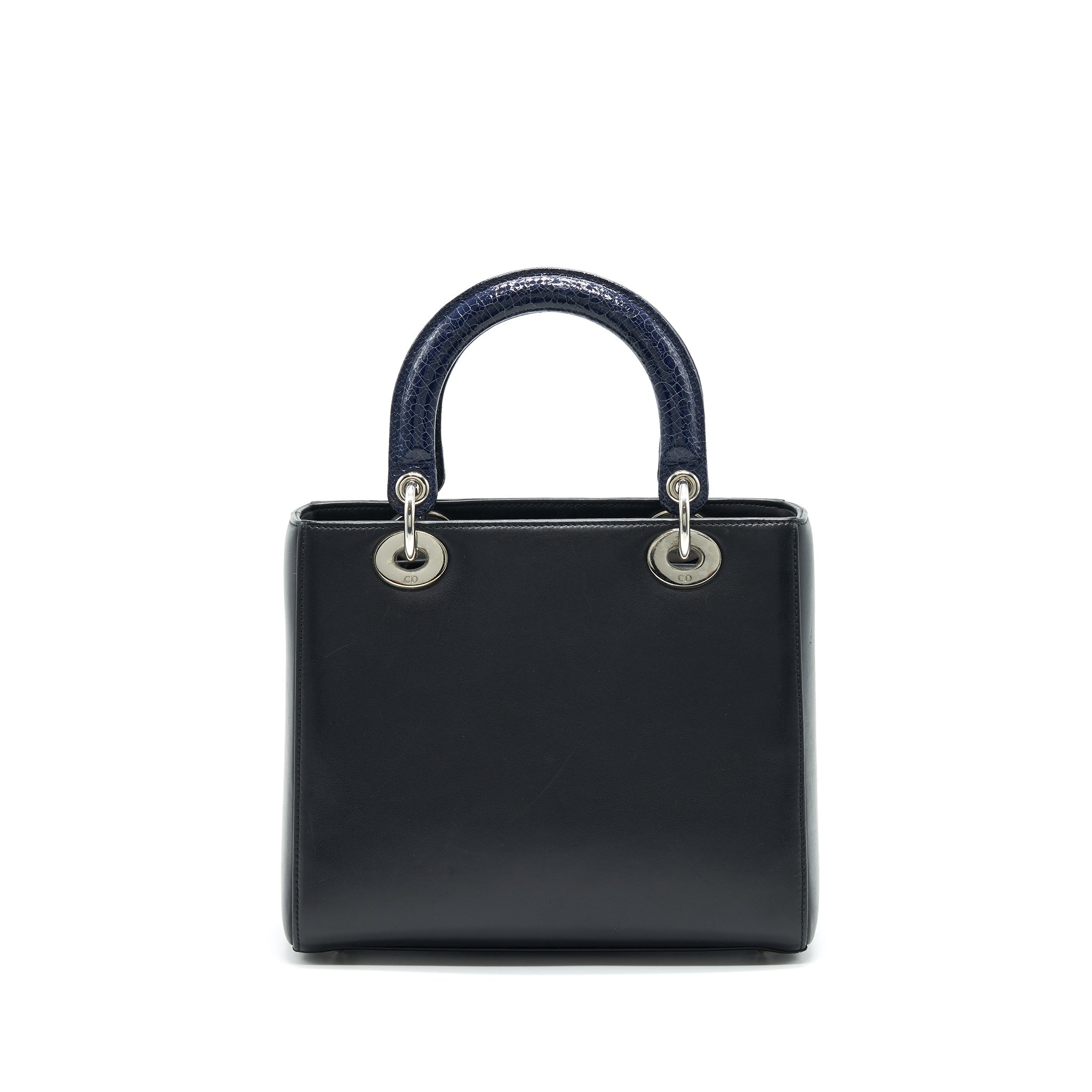 DIOR MEDIUM LADY DIOR BAG LIMITED EDITION BLACK/ BLUE
