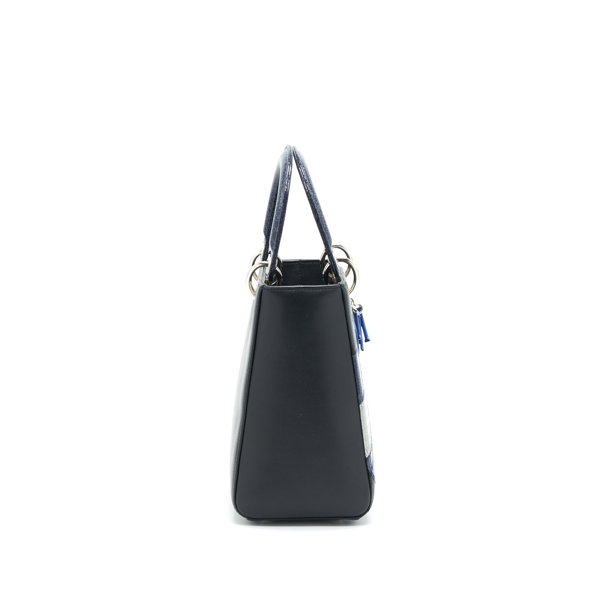 DIOR MEDIUM LADY DIOR BAG LIMITED EDITION BLACK/ BLUE